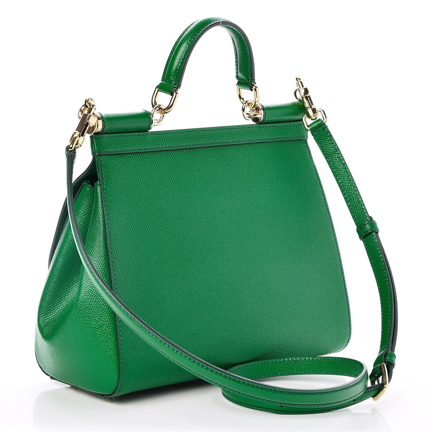 Dolce & Gabbana Dauphine Medium Miss Sicily Satchel Verde 3 of 7