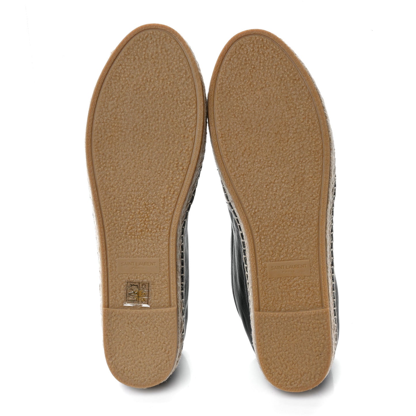 Lambskin Monogram Espadrilles 41 Black