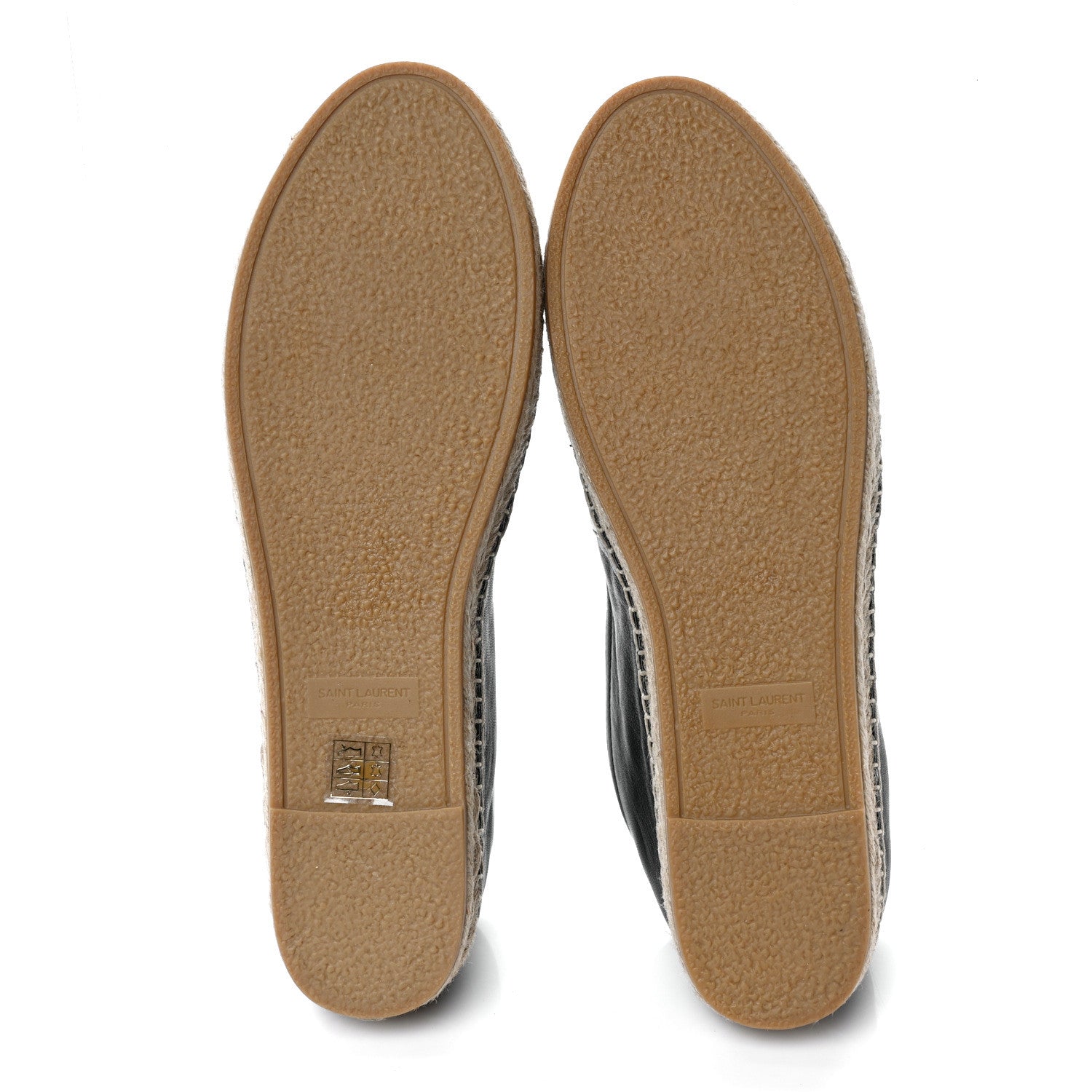Saint Laurent Lambskin Monogram Espadrilles 41 Black 5 of 9