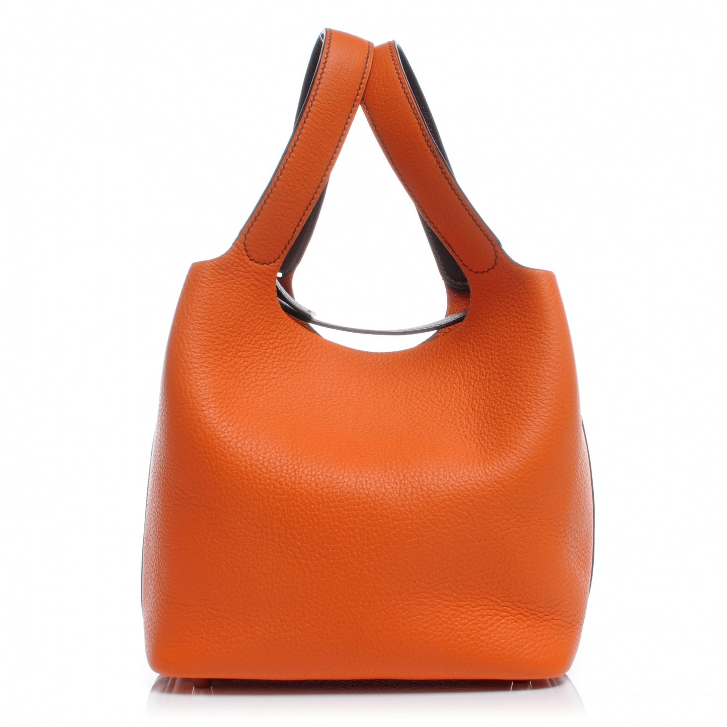 Taurillon Clemence Picotin PM Orange and Ebene