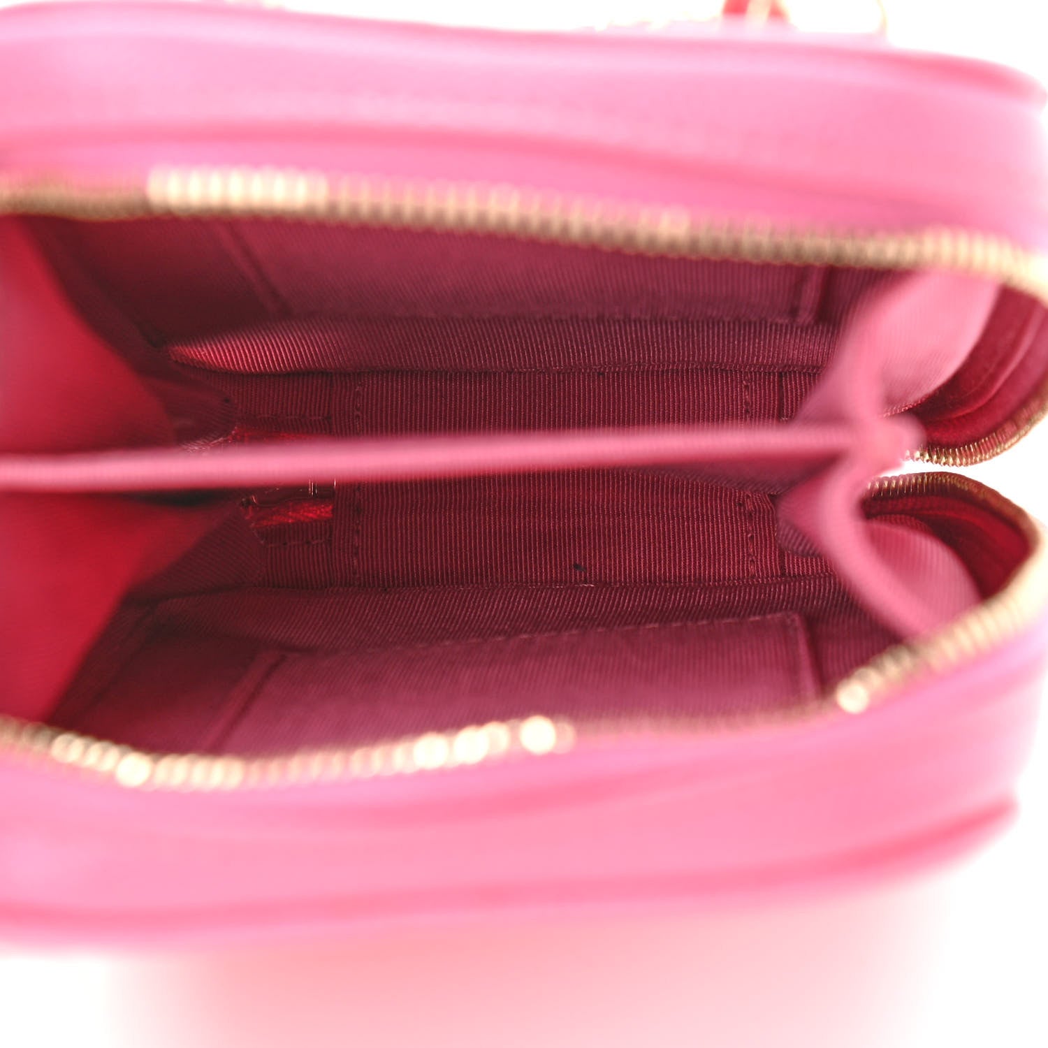 Chanel Caviar Quilted Phone Holder Wallet On Chain WOC Pink 7 of 11