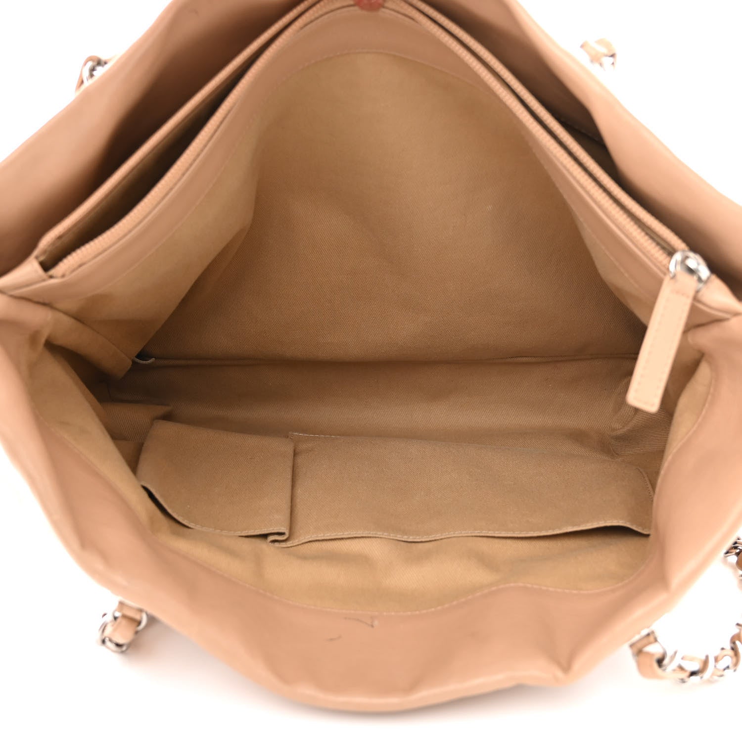 Chanel Calfskin Large Front Flap Tote Beige 7 of 25