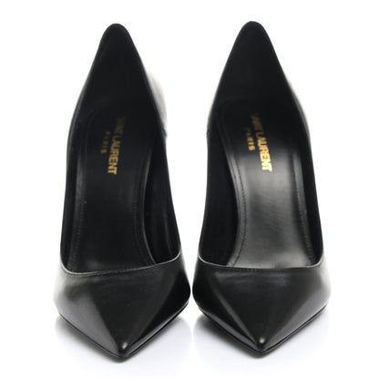 Saint Laurent Calfskin Zoe 105 Pumps 38 Black 2 of 9