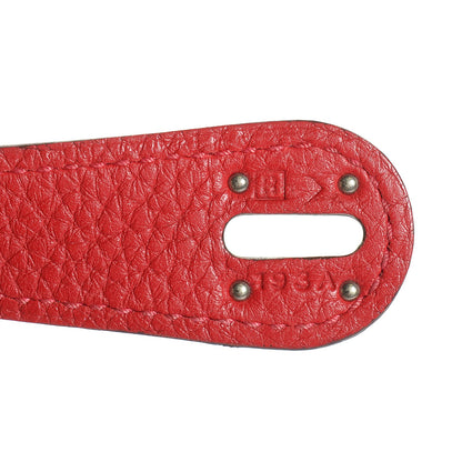 Hermes Taurillon Clemence Lindy 30 Rouge Casaque 15 of 15