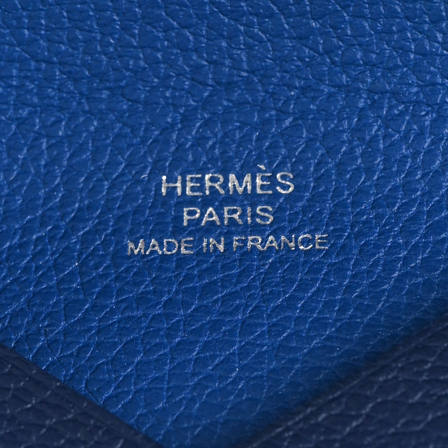 Hermes Evercolor Verso Calvi Card Case Bleu Saphir Bleu France 6 of 7