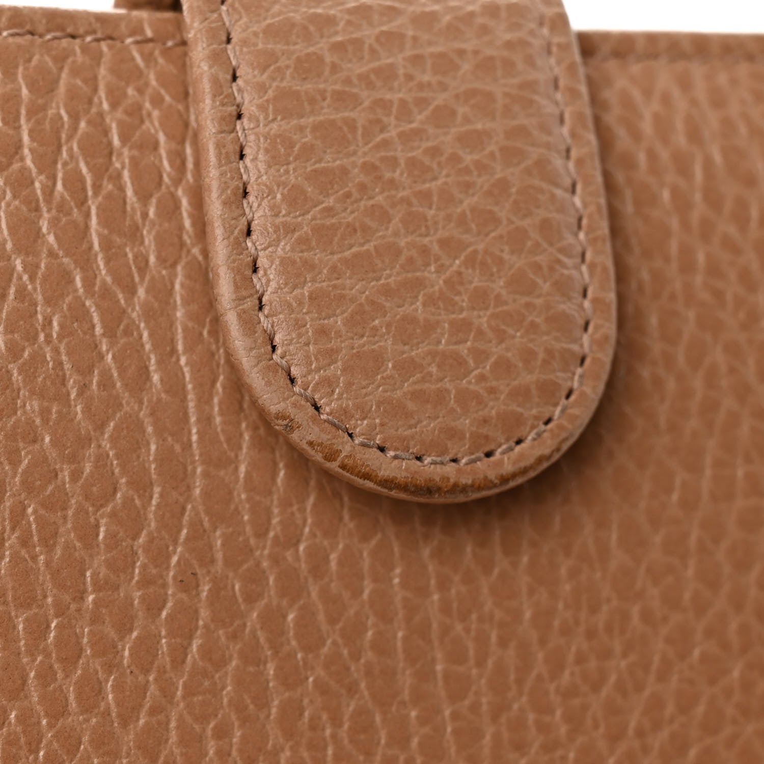Gucci Dollar Calfskin Interlocking G French Wallet Camelia 10 of 11