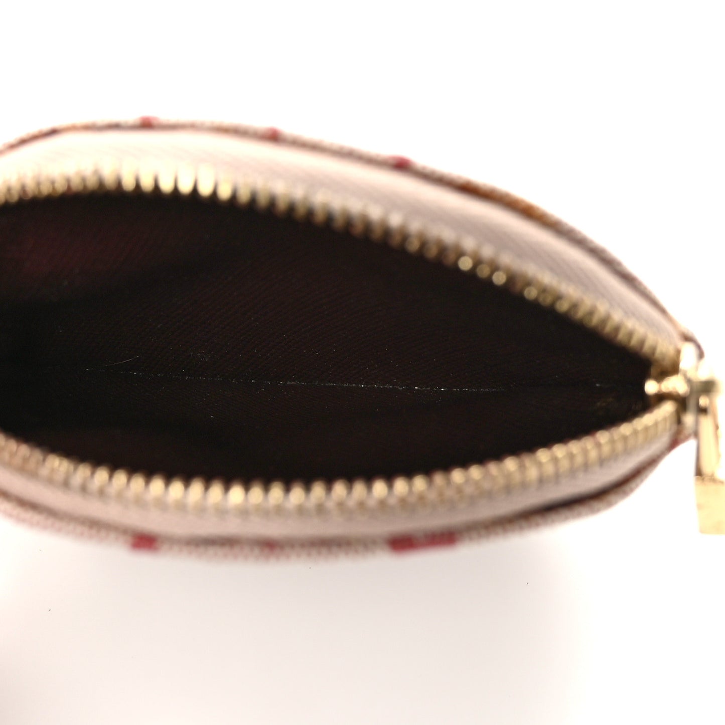 Mini Monogram Round Coin Purse Cherry