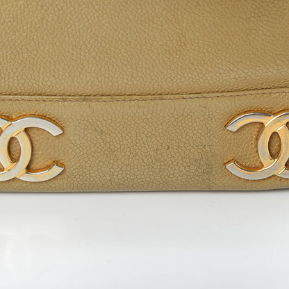 Chanel Caviar Shoulder Bag Beige 23 of 25