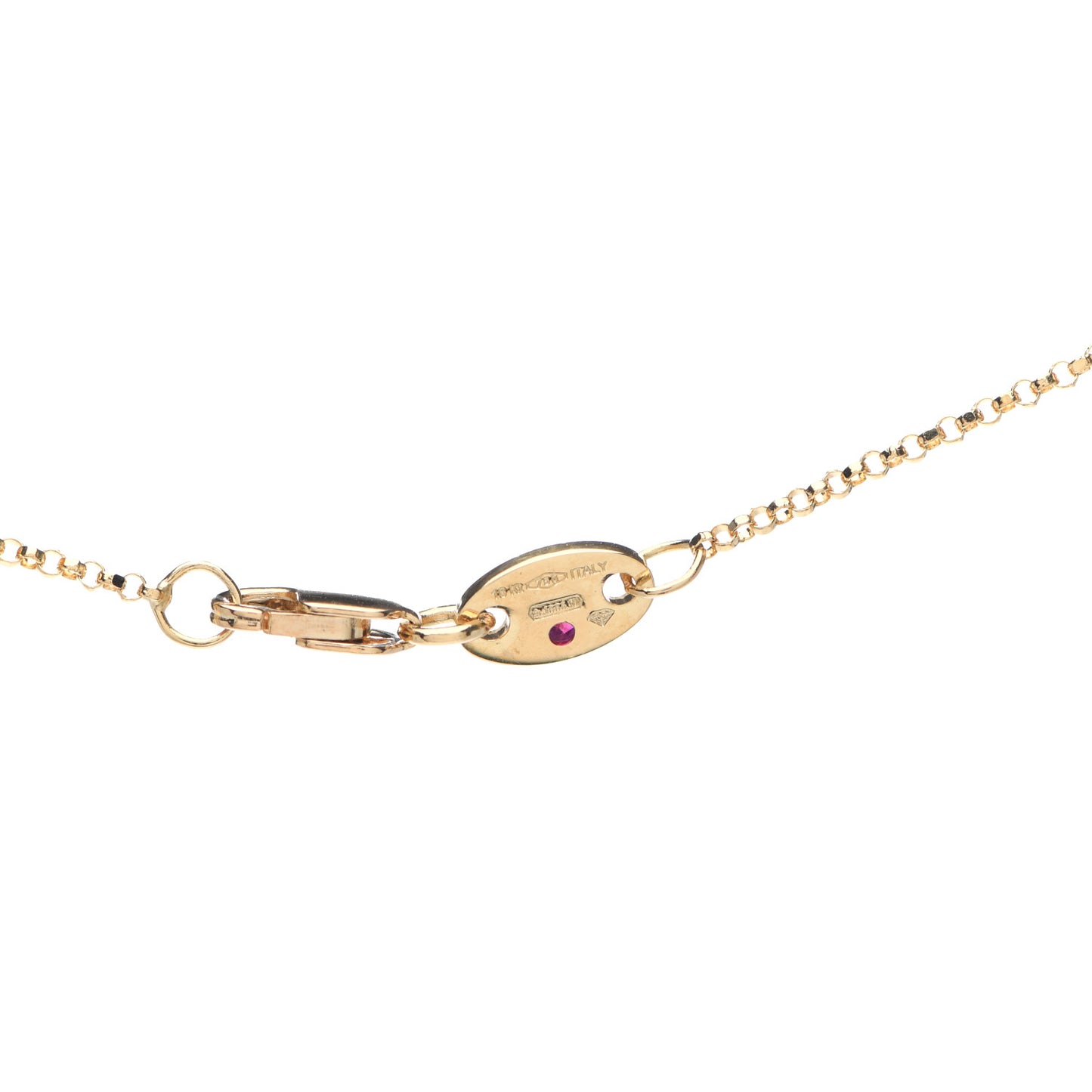 18K Yellow Gold Diamond Princess Butterfly Pendant Necklace