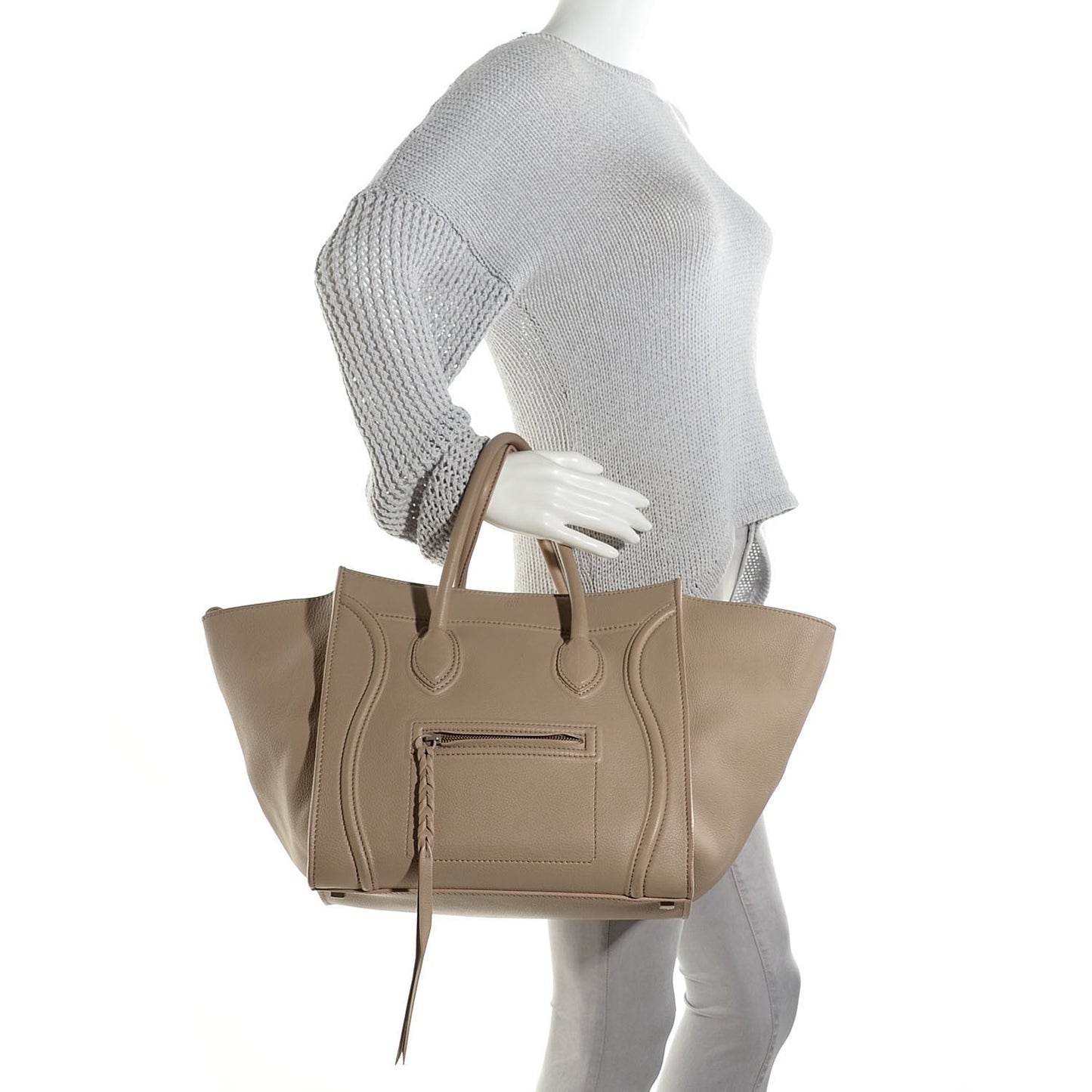 Supple Calfskin Medium Phantom Luggage Dune
