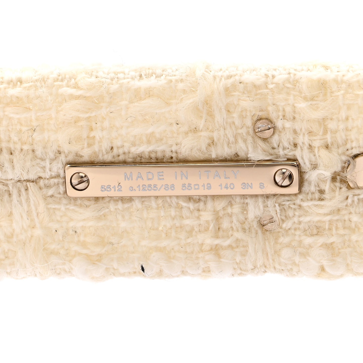 Acetate Tweed Square Sunglasses 5512 White