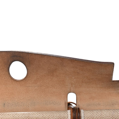Hermes Toile Vache Calfskin Herbag 30 PM Natural 9 of 16