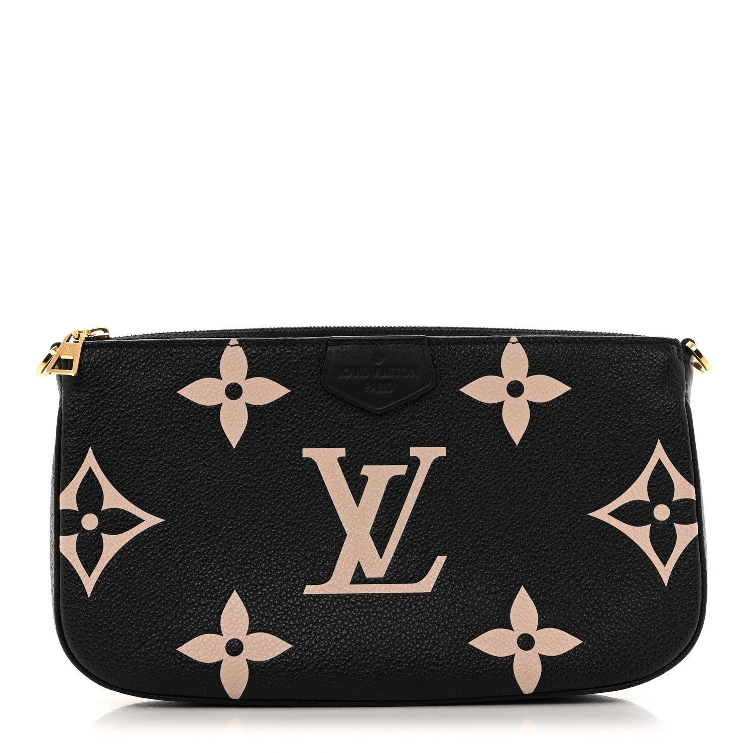 Louis Vuitton Empreinte Monogram Giant Multi Pochette Accessories Large Pochette Black Beige 1 of 6