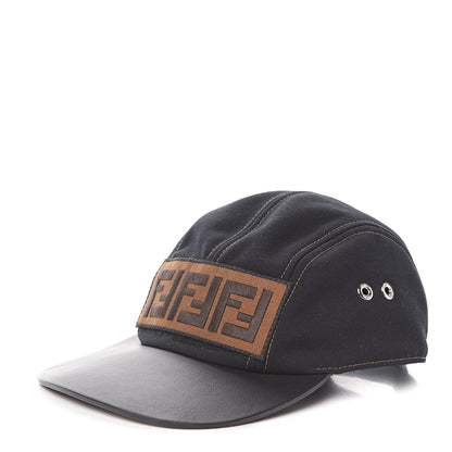 Fendi Canvas Vitello FF Baseball Hat Black 1 of 10