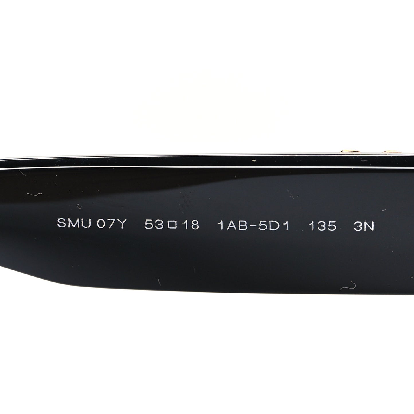 Acetate Rectangle Sunglasses SMU 07YS Black