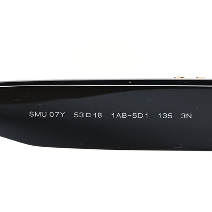 Miu Miu Acetate Rectangle Sunglasses SMU 07YS Black 6 of 7