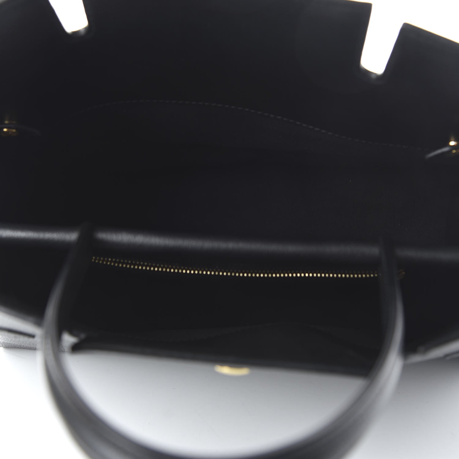 Burberry Grainy Calfskin Medium Title Bag Black 6 of 10