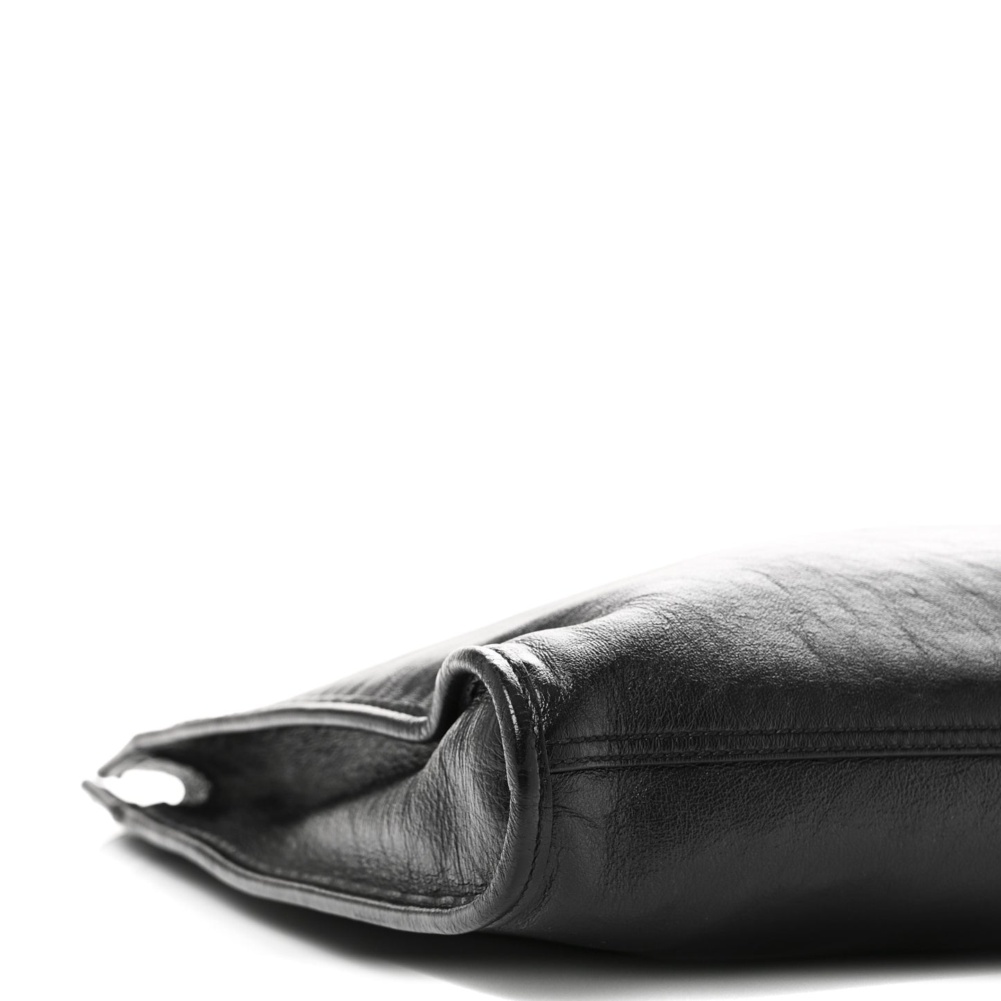 Calfskin Large Rajah Chain Tote Black