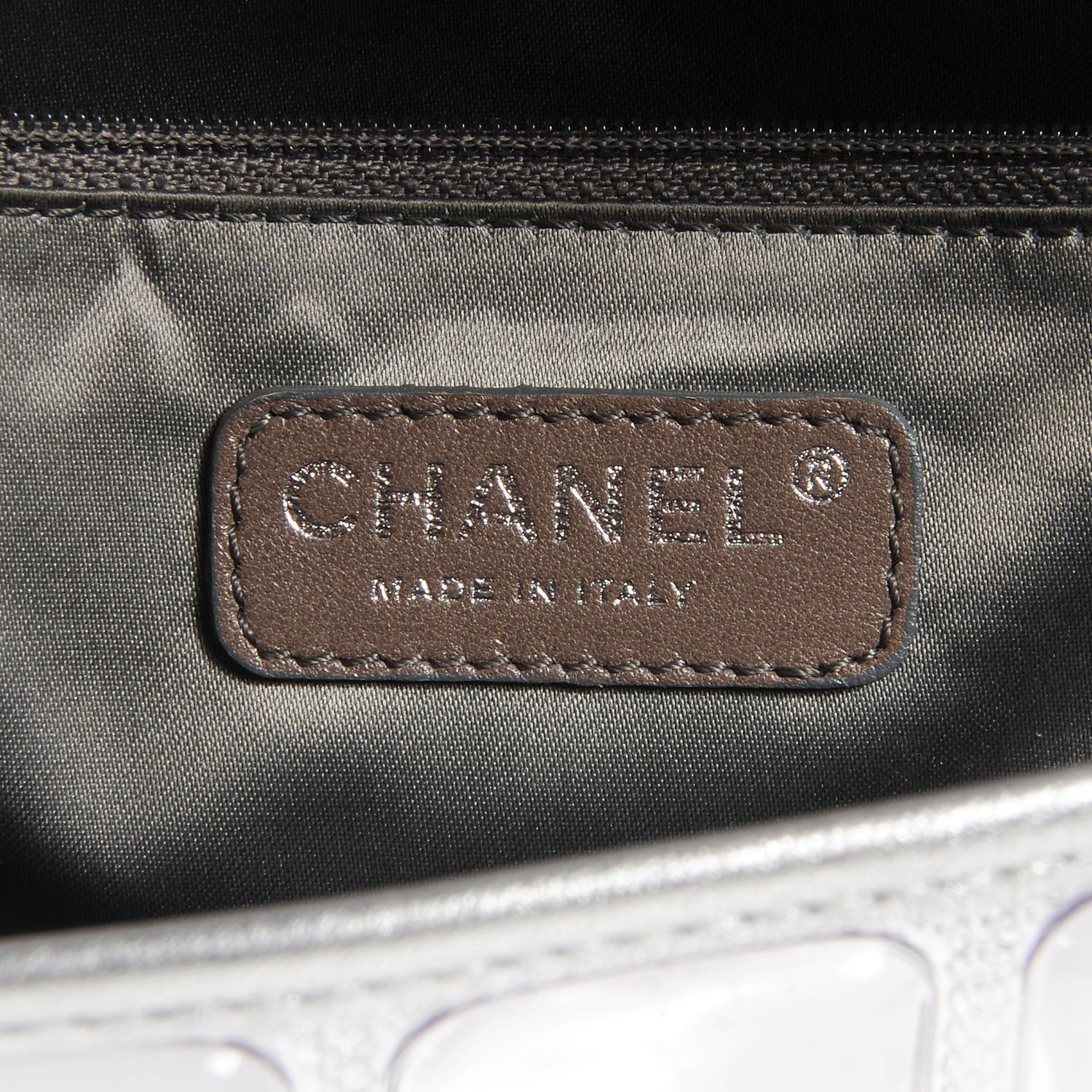 Chanel Vinyl Ice Cube Large Flap Bag 7 of 8