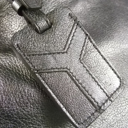 Saint Laurent Leather Tribute Tote Pewter 10 of 10
