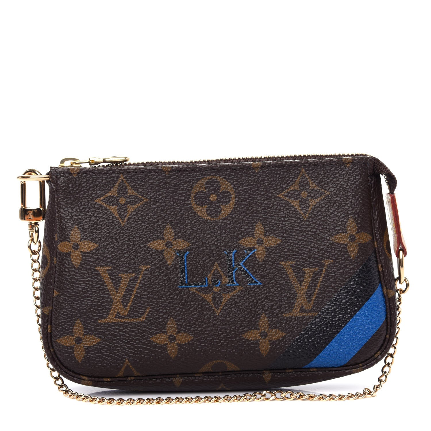 Louis Vuitton Monogram My LV Heritage Mini Pochette Accessories Black Bleu Clair 1 of 11