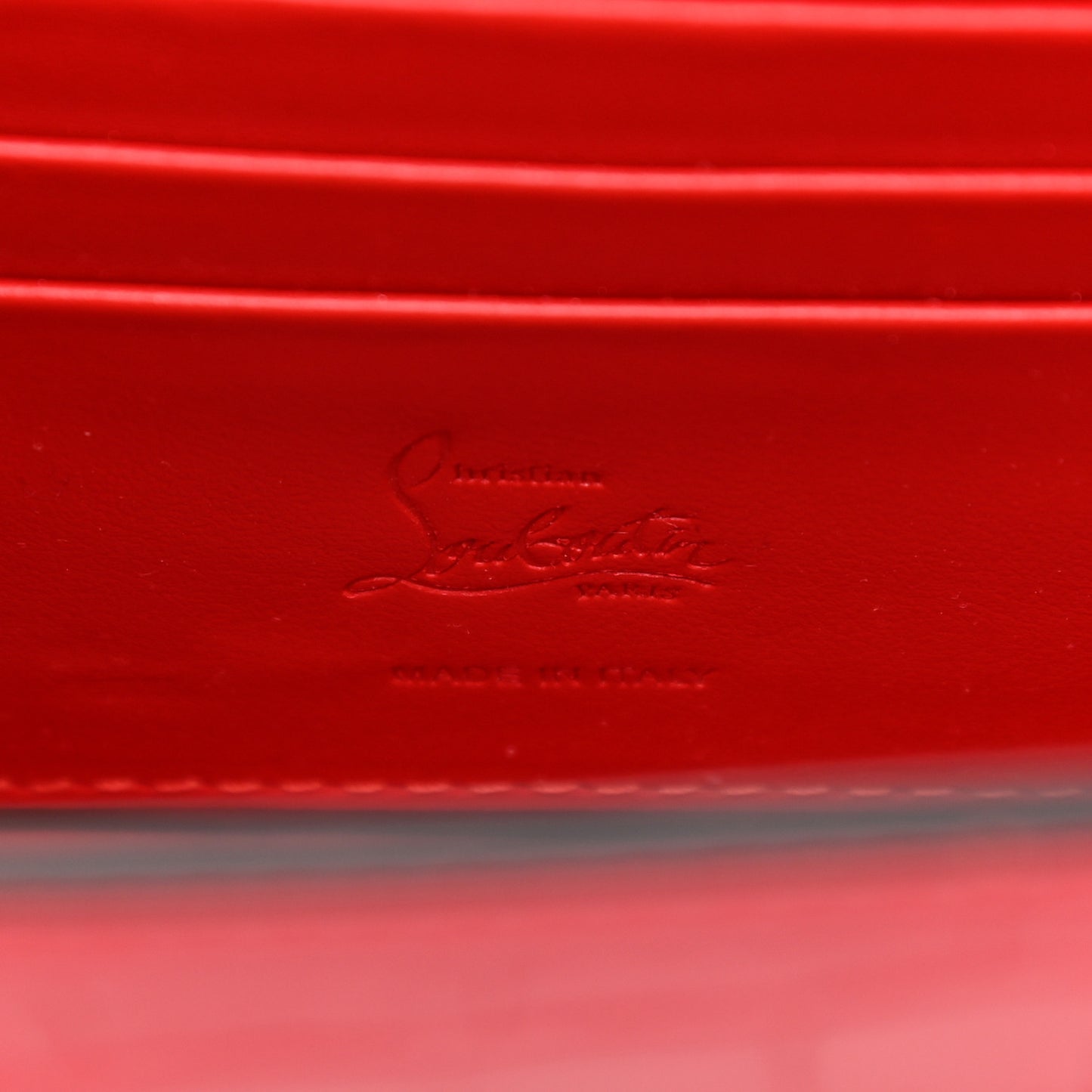 Calfskin Alligator Embossed Elisa Baguette Red