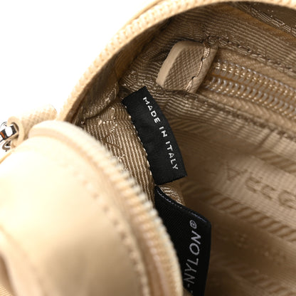 Prada Re-Nylon Vela Saffiano Wristlet Deserto 7 of 9
