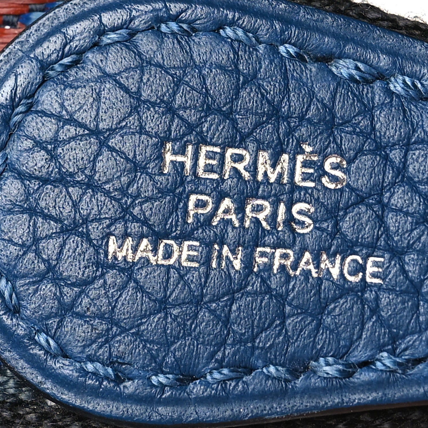 Hermes Taurillon Maurice Zigzag Evelyne TPM Deep Bleu Black White Deep Bleu 6 of 10
