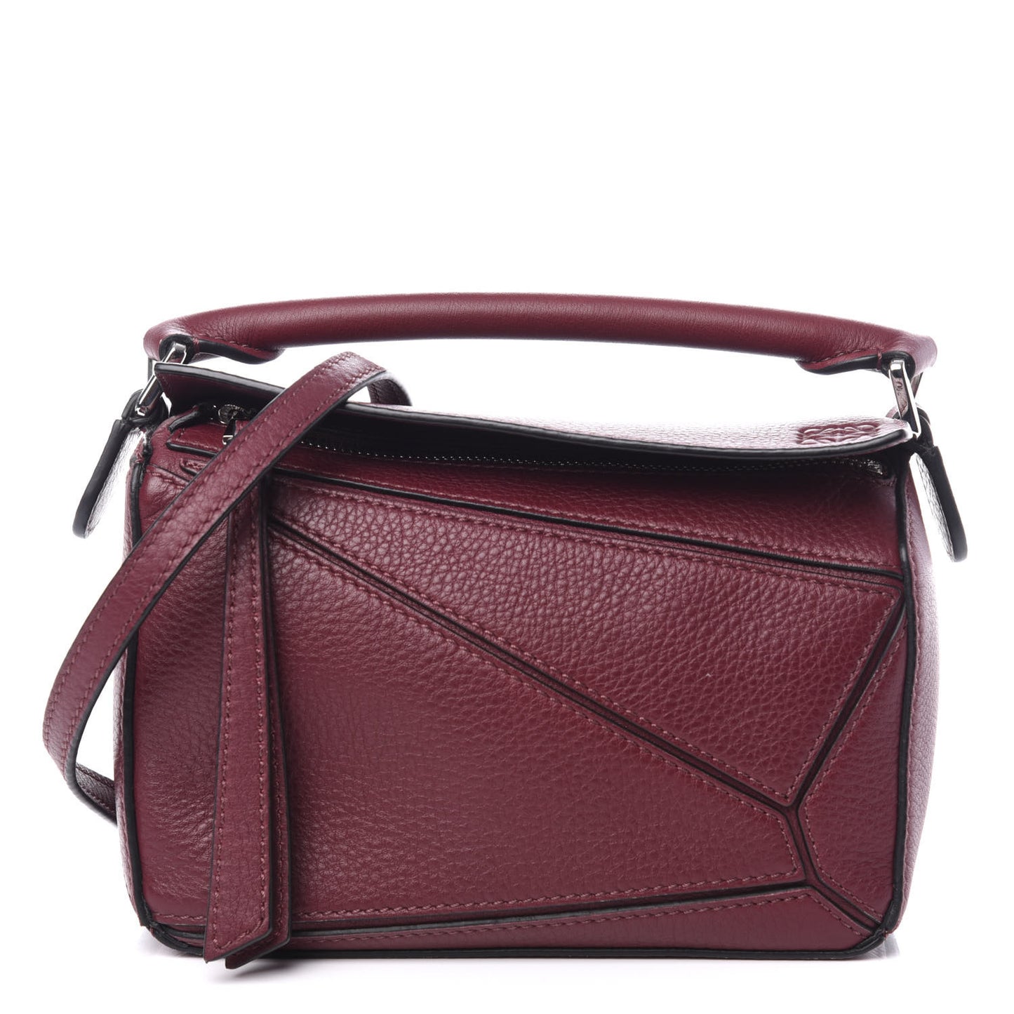 Calfskin Mini Puzzle Bag Wine