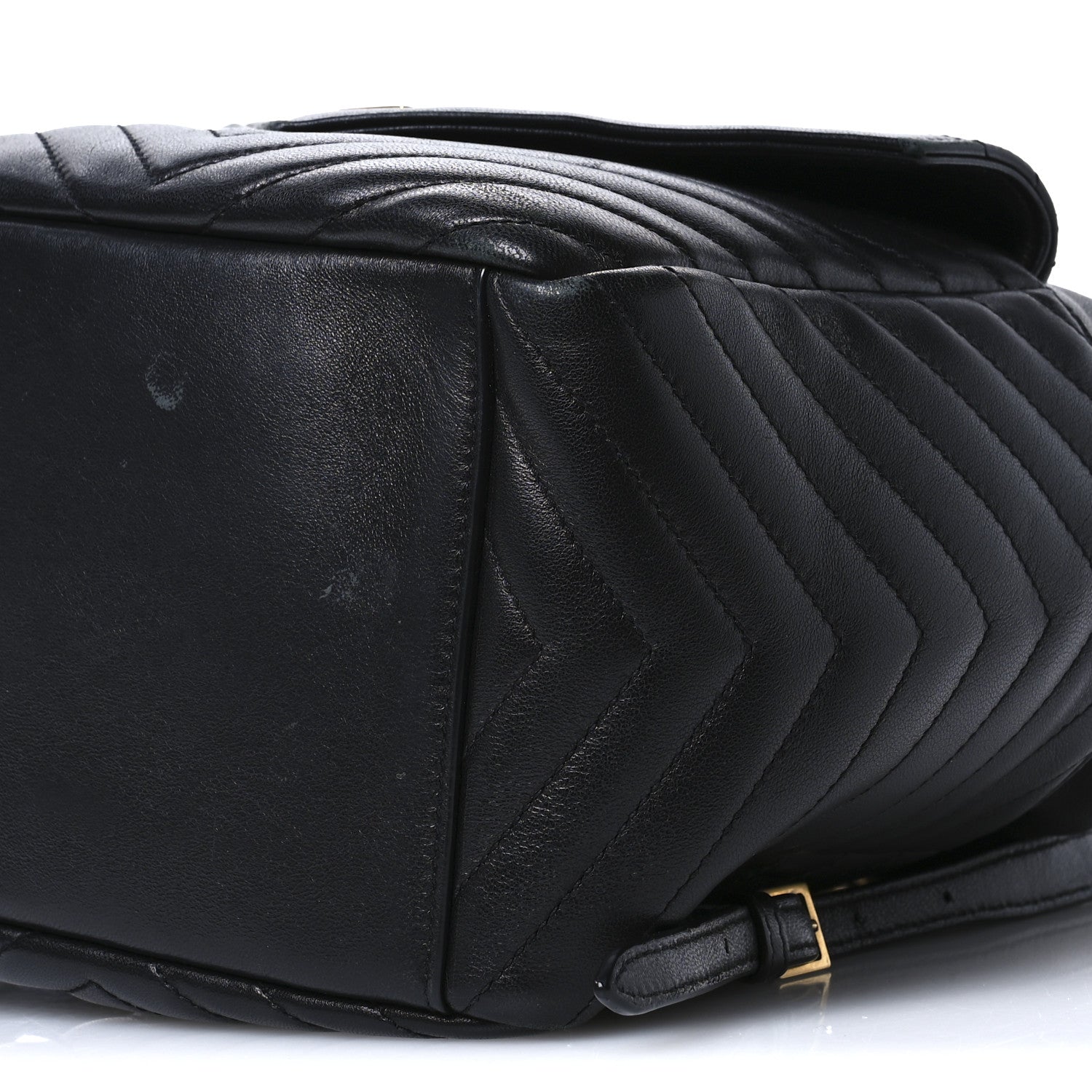 Saint Laurent Lambskin Matelasse Monogram Joe Backpack Black 10 of 11