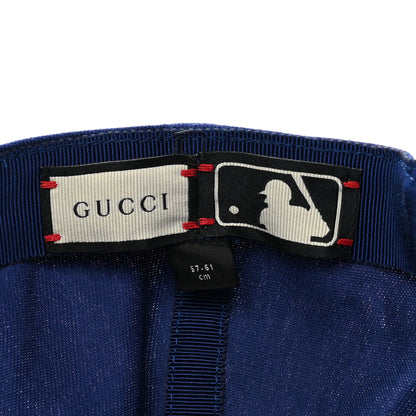 Gucci X MLB Cotton NY Yankees Baseball Hat 57-61 Blue 9 of 10