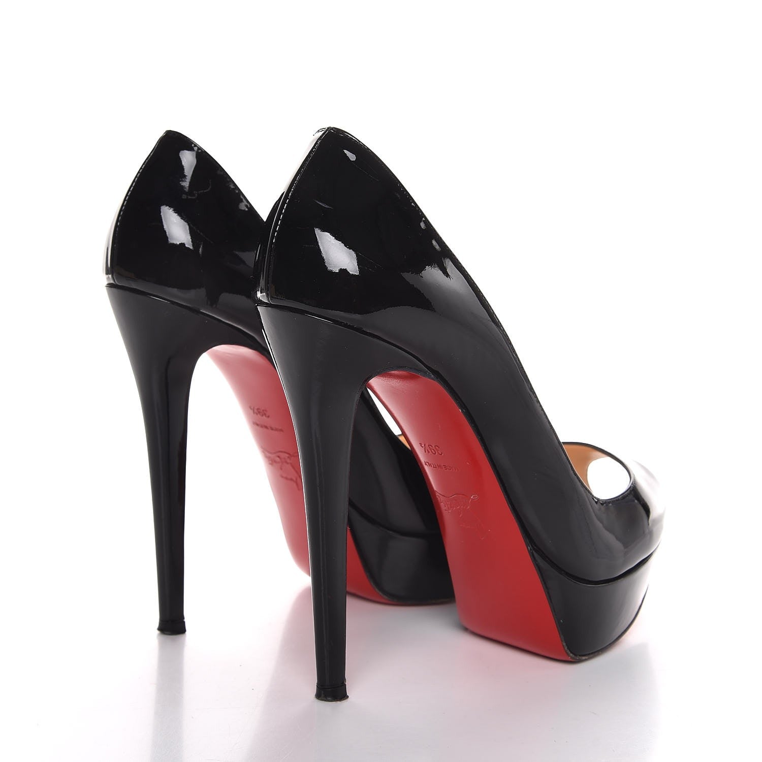 Christian Louboutin Patent Banane 140 Pumps 39.5 Black 4 of 16
