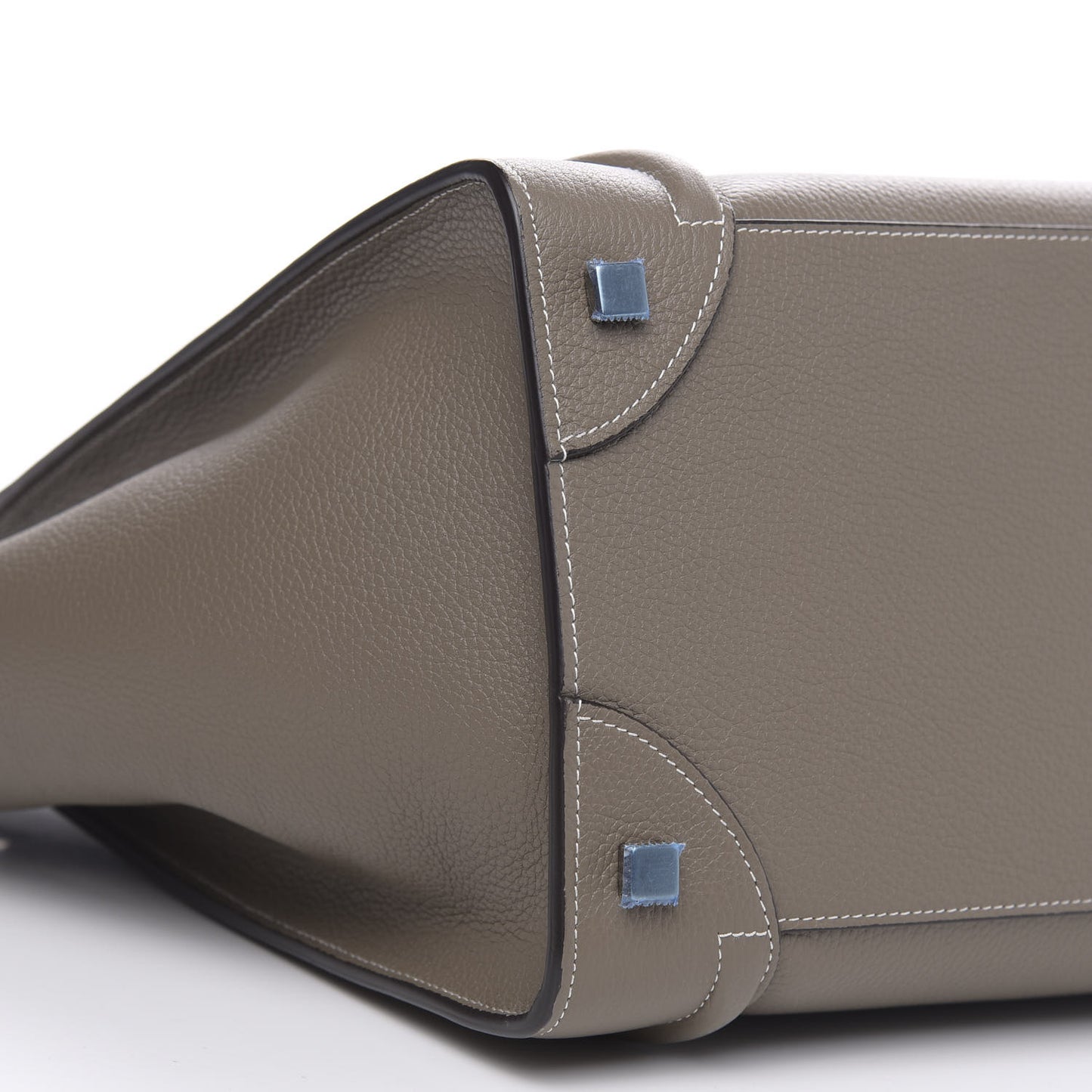 Drummed Calfskin Mini Luggage Souris