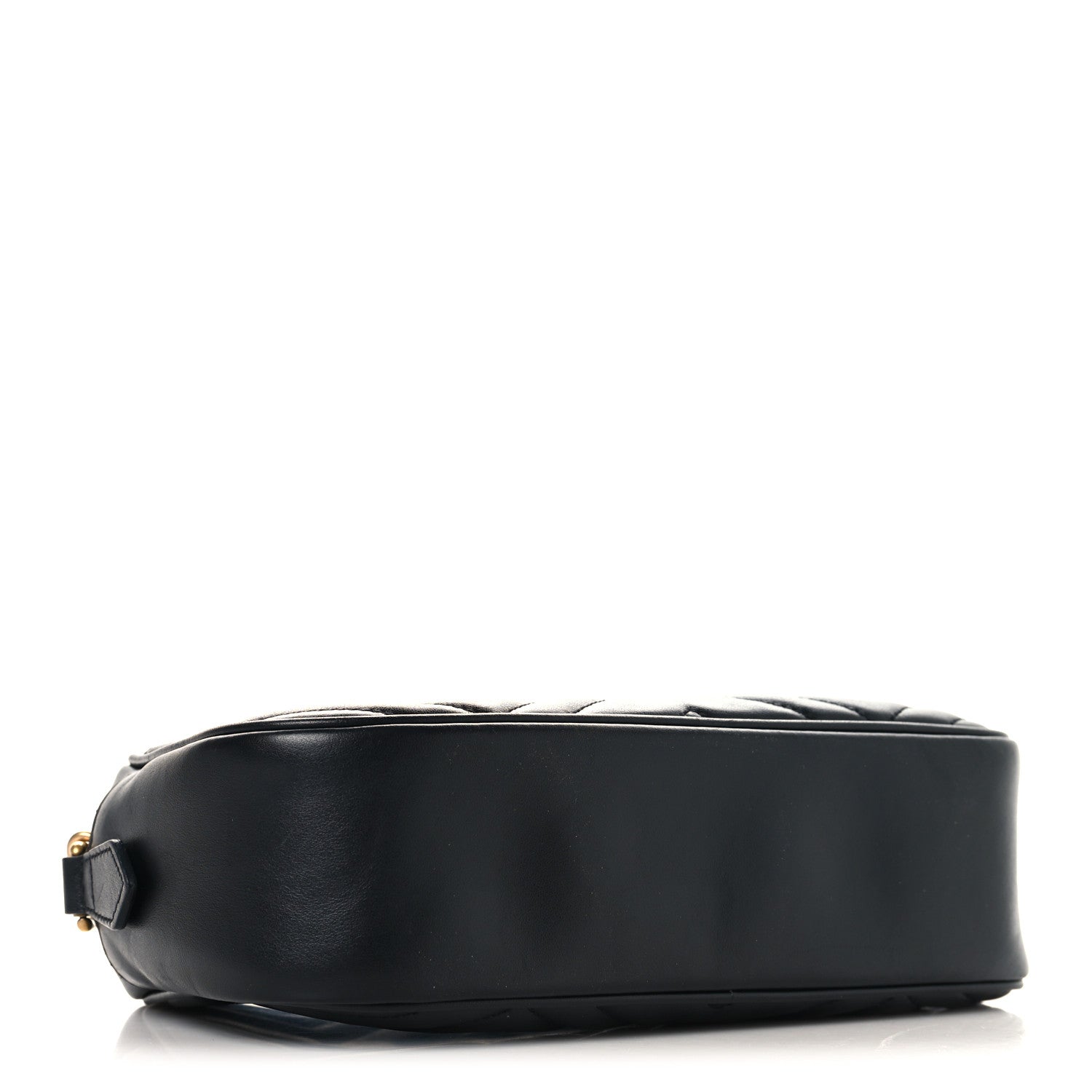 Gucci Calfskin Matelasse Small GG Marmont Chain Shoulder Bag Black 4 of 10
