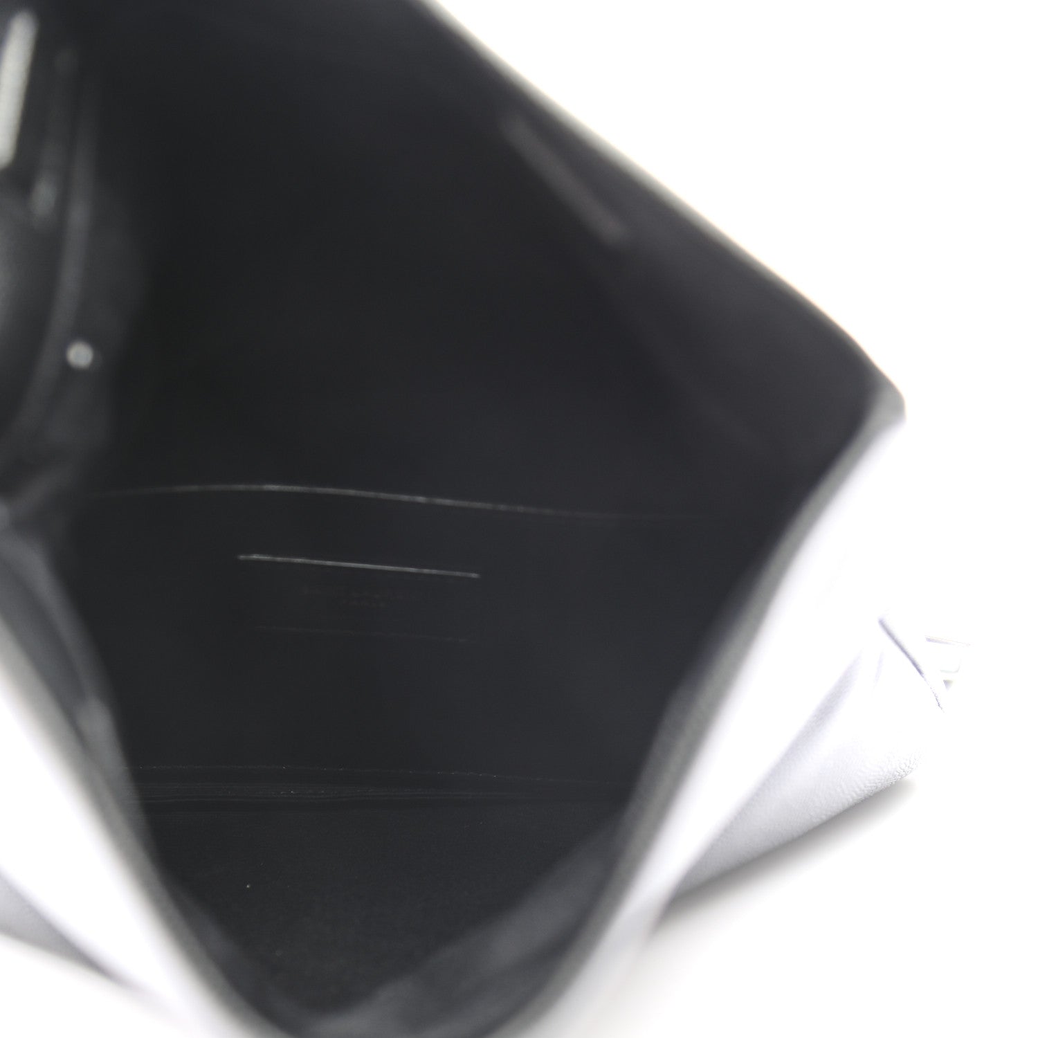 Saint Laurent Grain De Poudre West Hollywood Monogram Fold Over Clutch Black 5 of 8