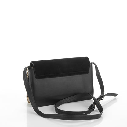Chloe Suede Calfskin Small Faye Shoulder Bag Black 3 of 8