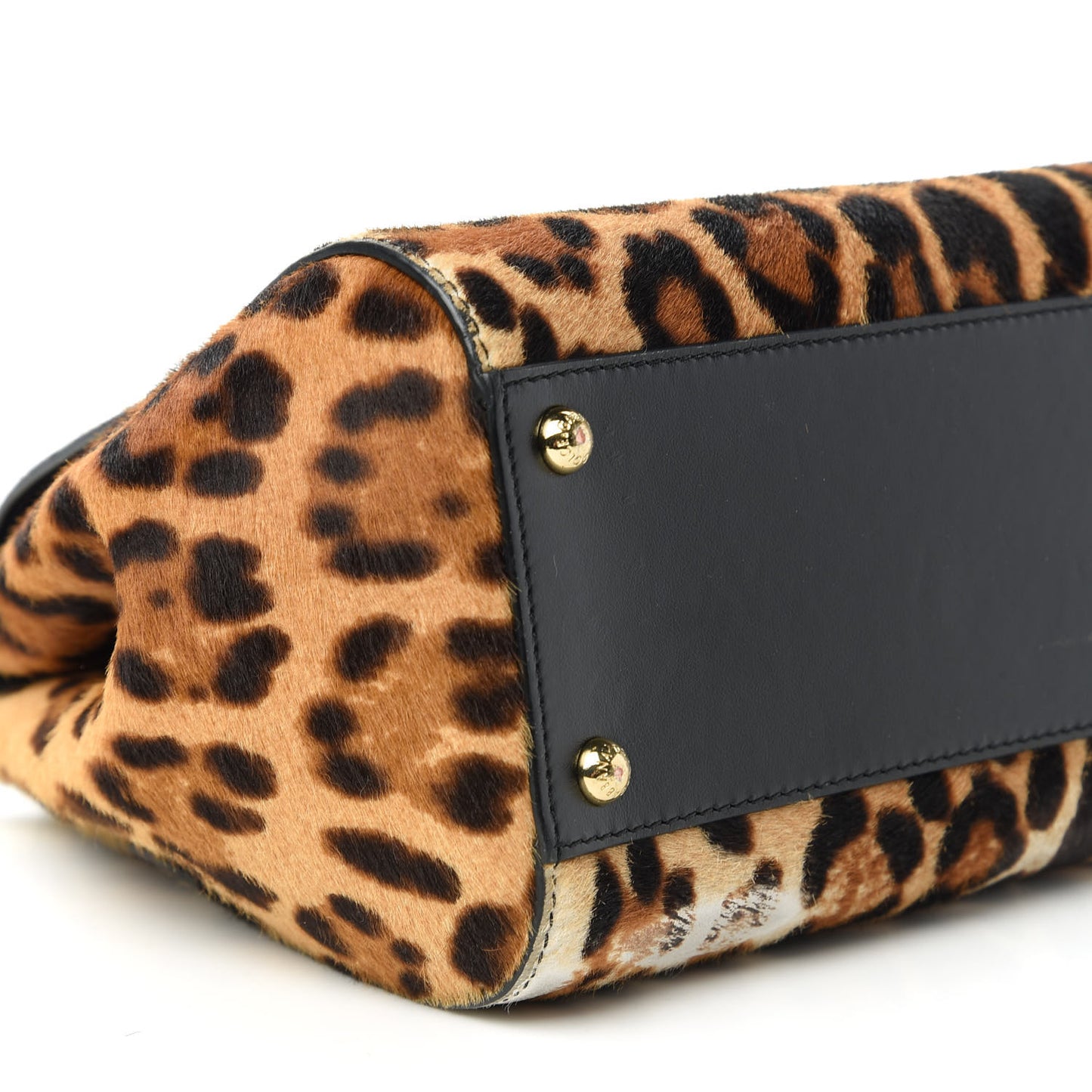 Calf Hair Leopard Print Large Miss Sicily Satchel Naturale