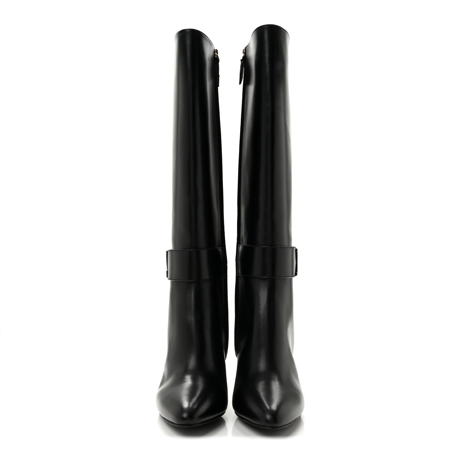 Louis Vuitton Calfskin Midtown High Boots 40 Black 2 of 8