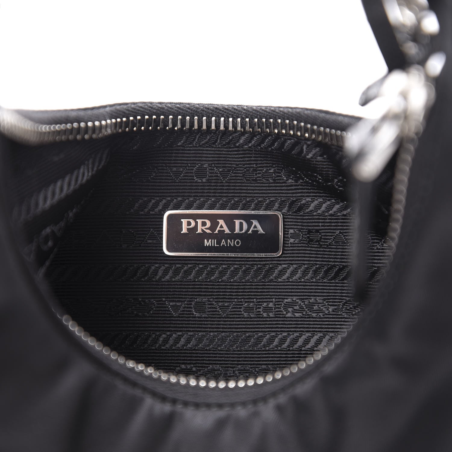 Prada Nylon Re-Edition 2005 Shoulder Bag Black 6 of 9