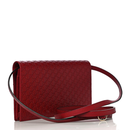 Gucci Microguccissima Crossbody Wallet Red 3 of 16