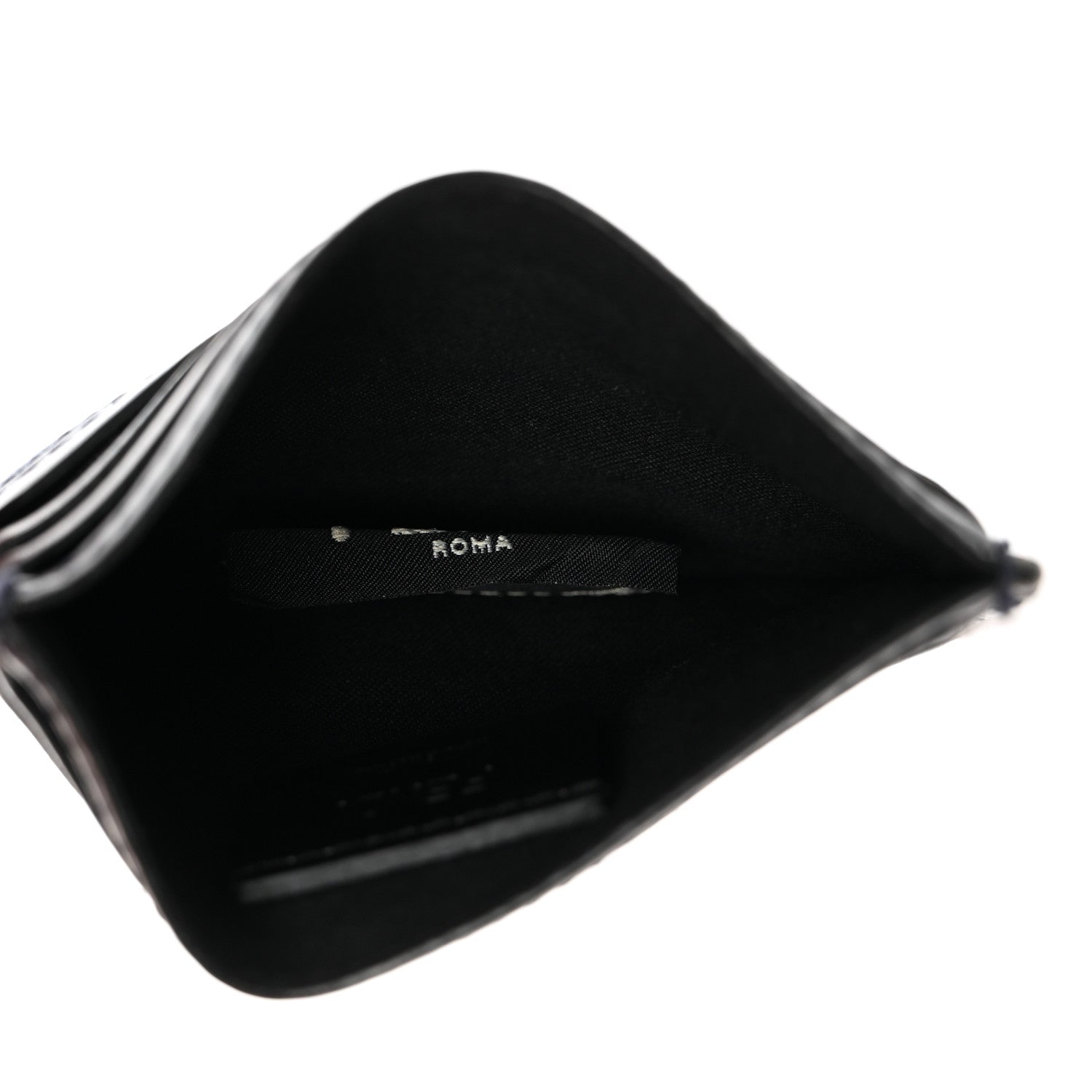 Fendi Vitello Stripe FF Card Holder Navy Multicolor 5 of 12