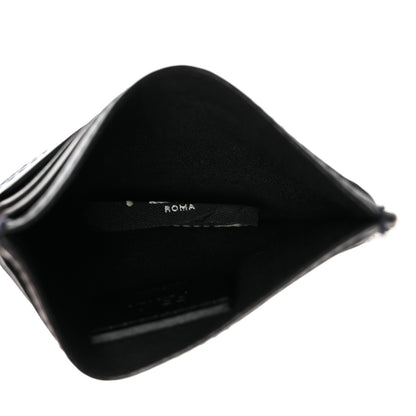 Fendi Vitello Stripe FF Card Holder Navy Multicolor 5 of 12