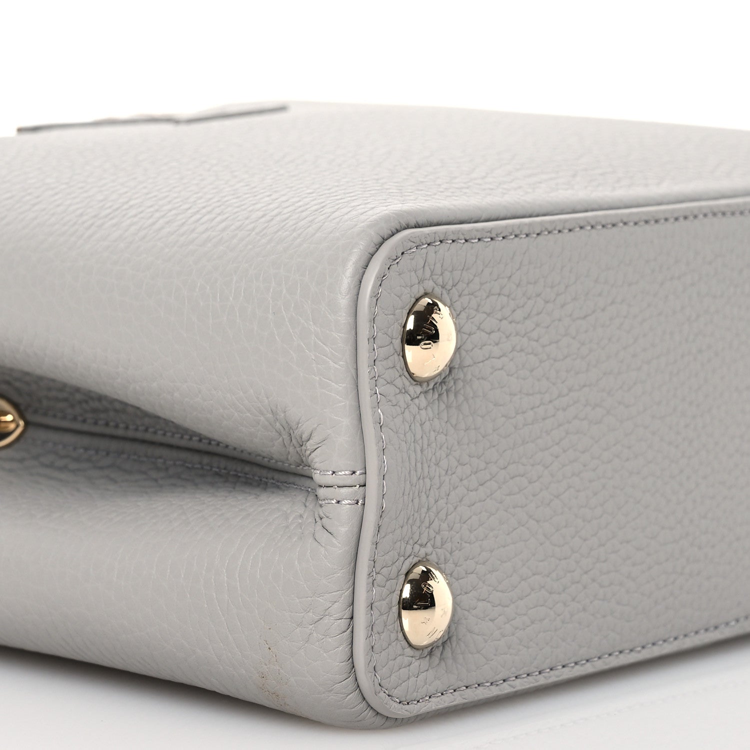 Louis Vuitton Taurillon Capucines BB Flint Grey 10 of 12