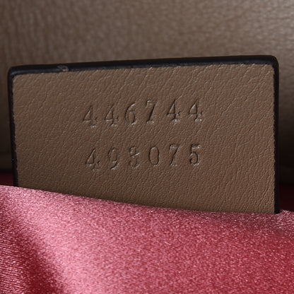 Gucci Velvet Matelasse Mini GG Marmont Shoulder Bag Taupe 7 of 11