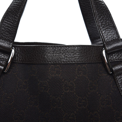 Gucci Monogram Medium Abbey Convertible Tote Dark Brown 10 of 11
