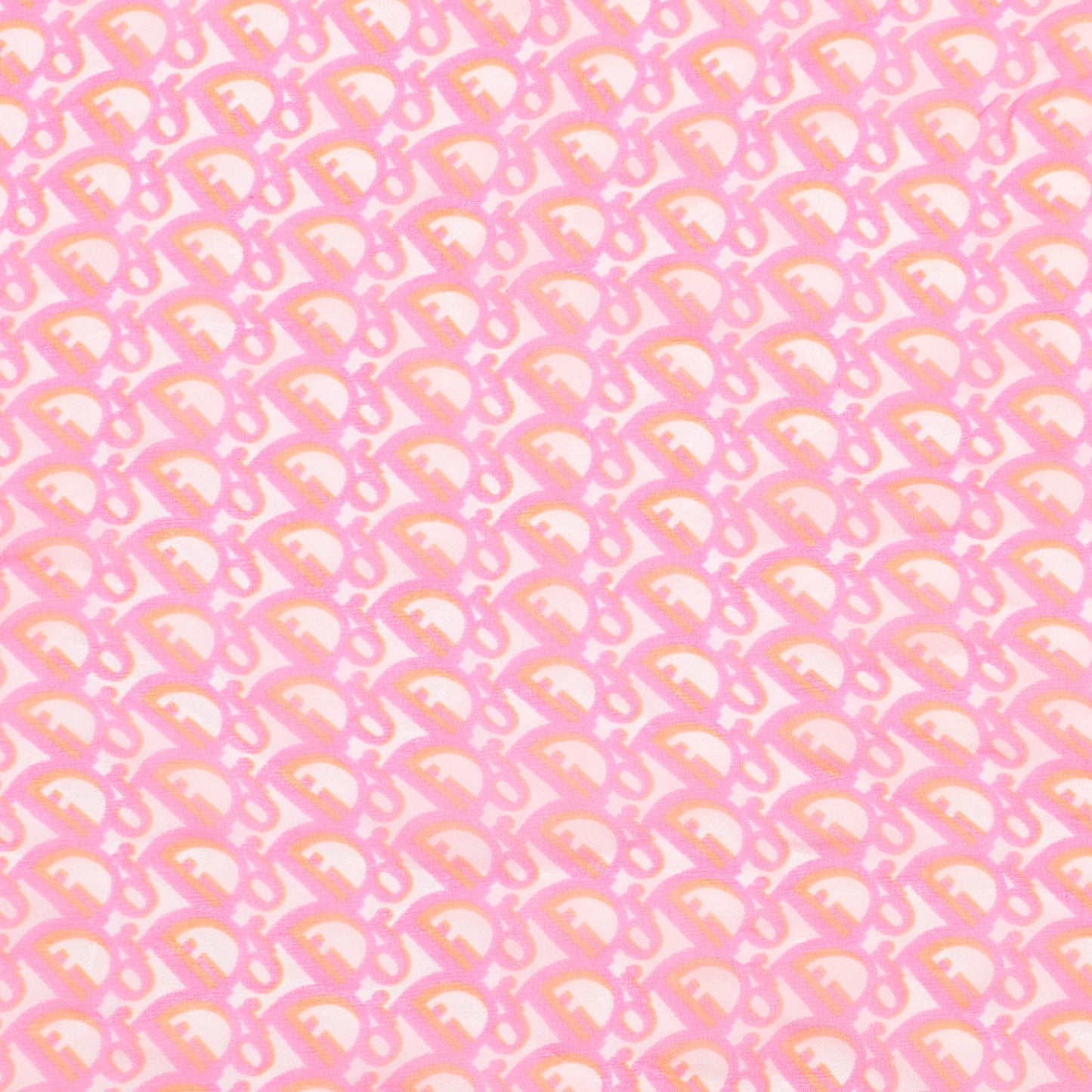 Silk Monogram Scarf Pink