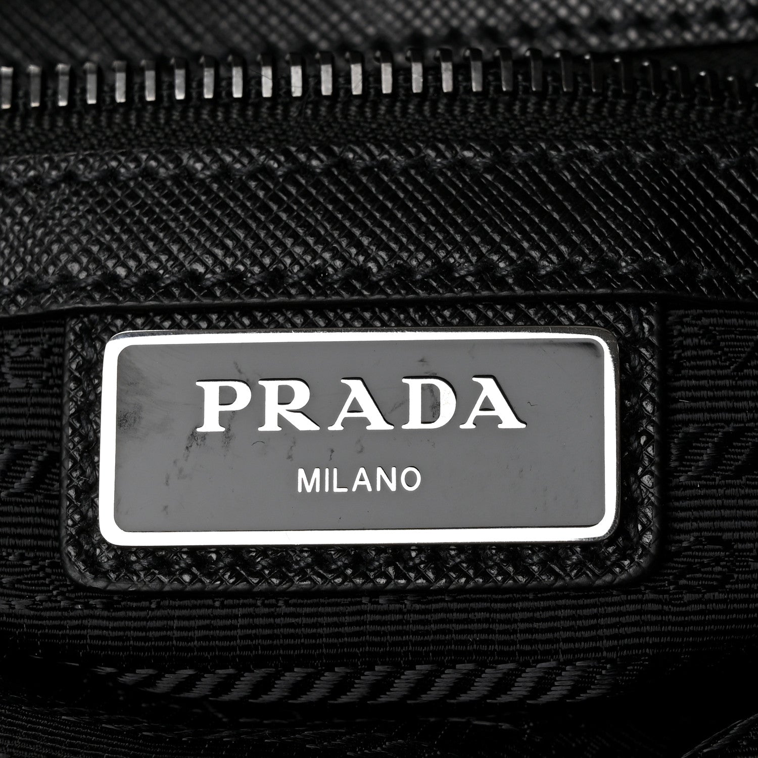 Prada Nylon Vela Flat Messenger Bag Black 6 of 10