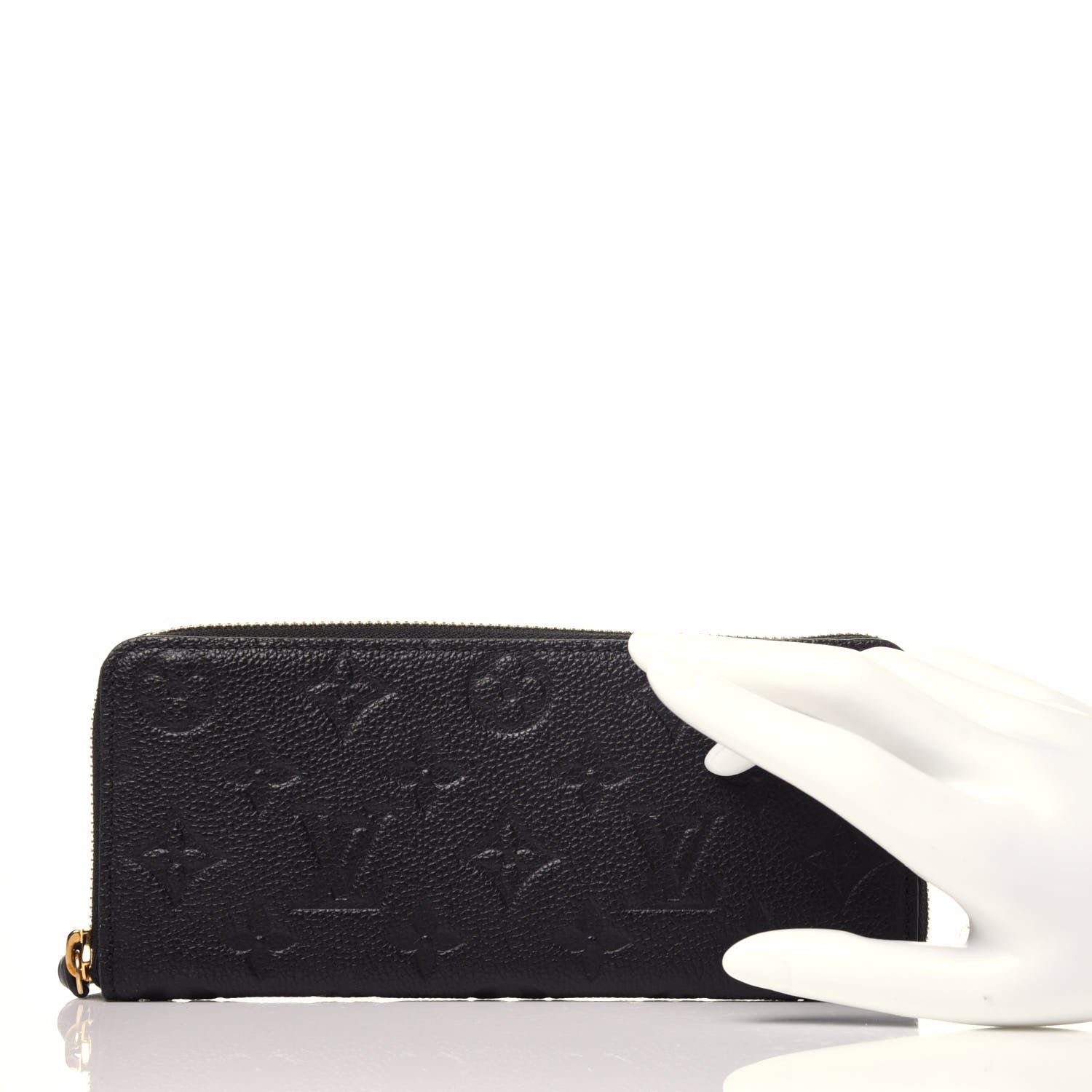 Louis Vuitton Empreinte Clemence Wallet Black 2 of 9