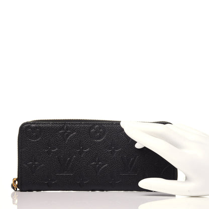 Louis Vuitton Empreinte Clemence Wallet Black 2 of 9