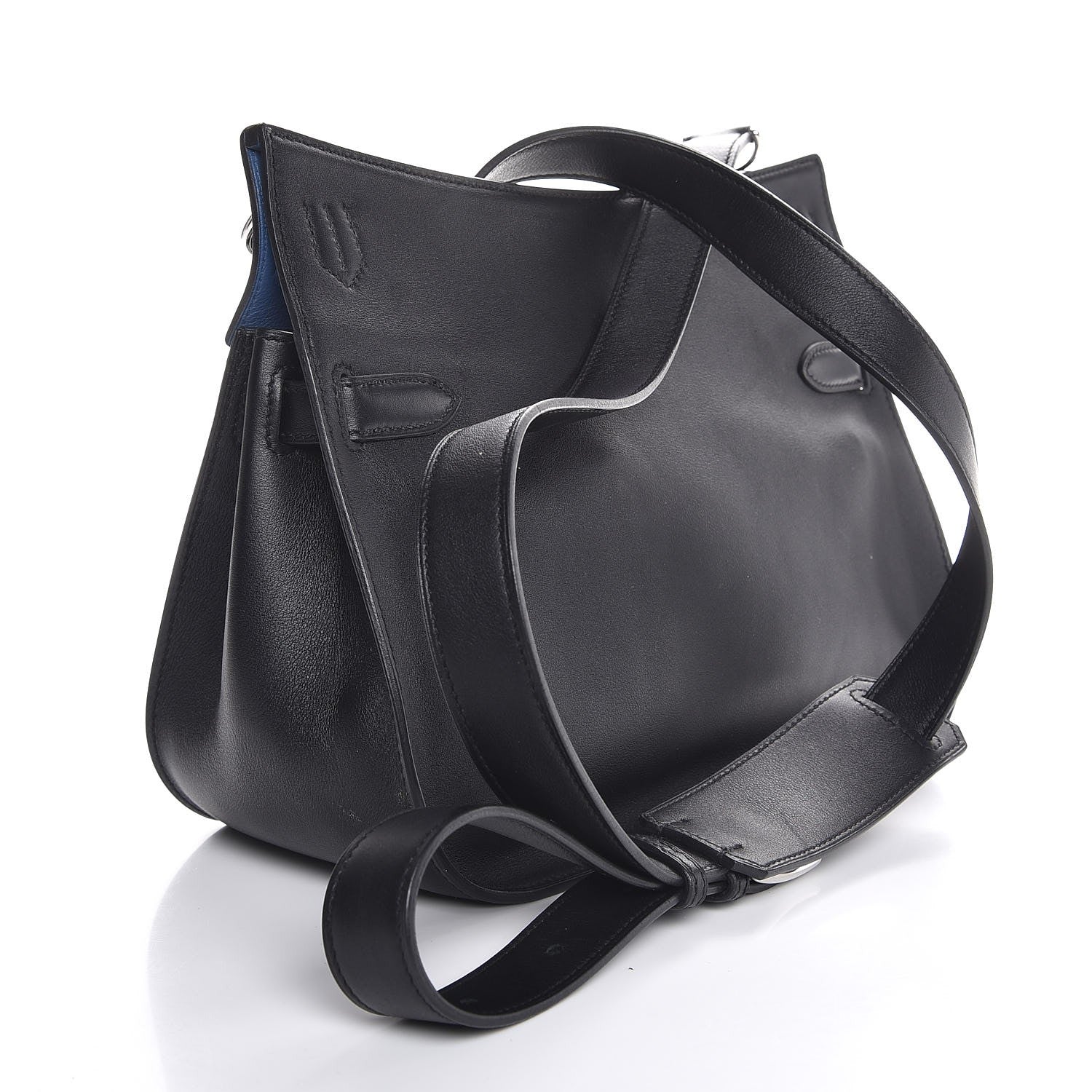 Hermes Swift Jypsiere 28 Black Bleu Agate 3 of 7